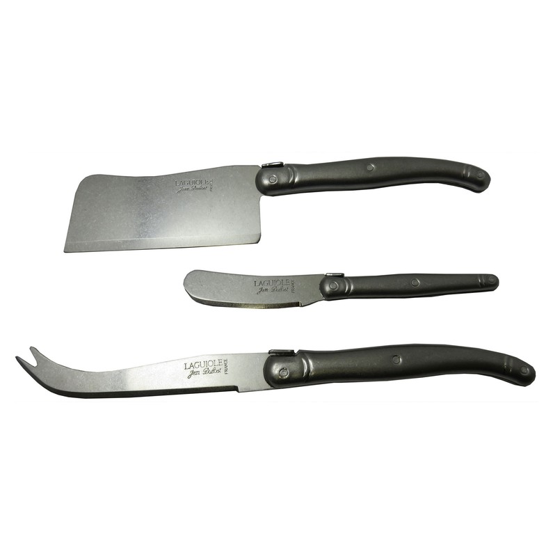 Set of 3 Laguiole Cheese Knives by Jean Dubost