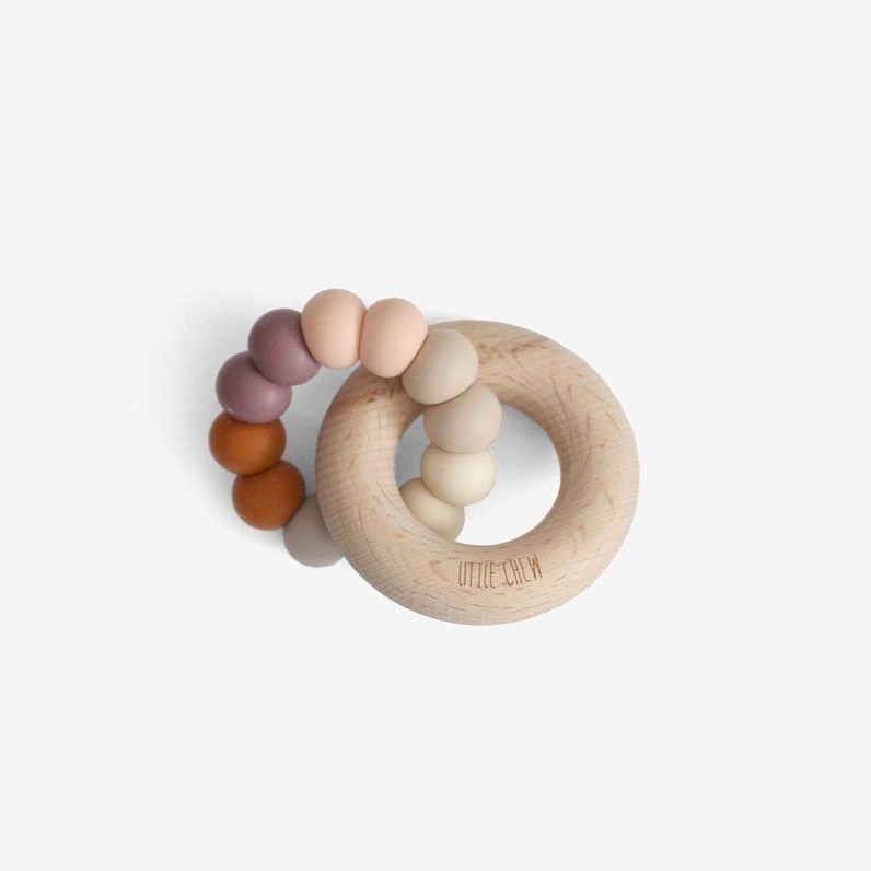Silicone Bead + Wood Ring Teether - Minde