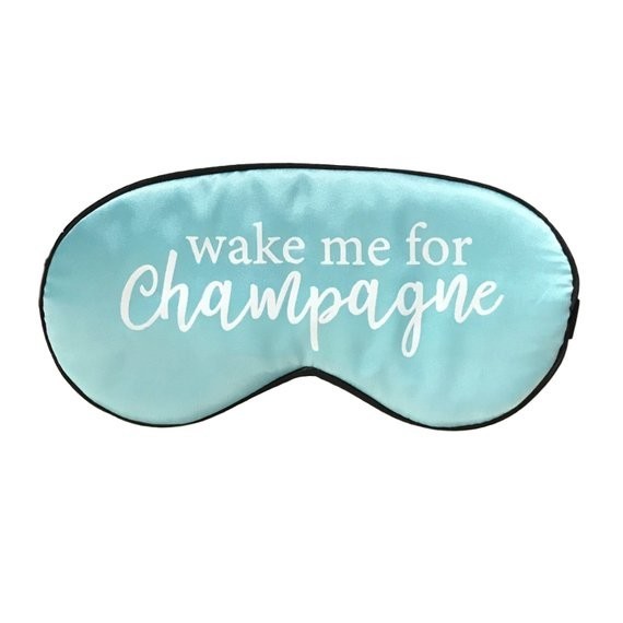 Silk Wake me for Champagne Sleep Mask