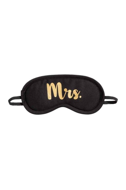 Slaapmasker - Zwart/Mrs.