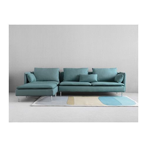 SÖDERHAMN Sectional, 4-seat - Samsta dark gray