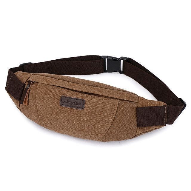 Solid Colour Canvas Waist Packs