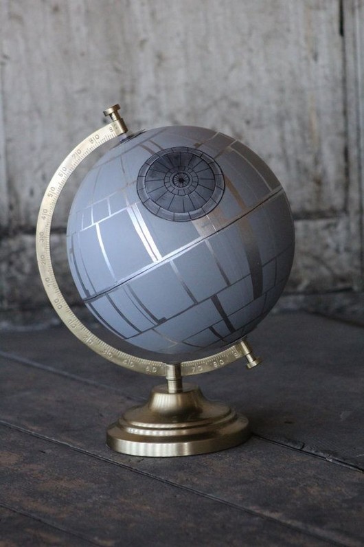 Star Wars  Death Star - Hand painted Globe