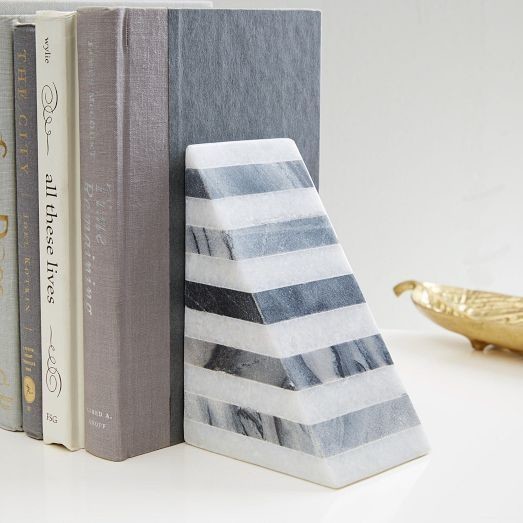 Striped Angle Geometry Bookend