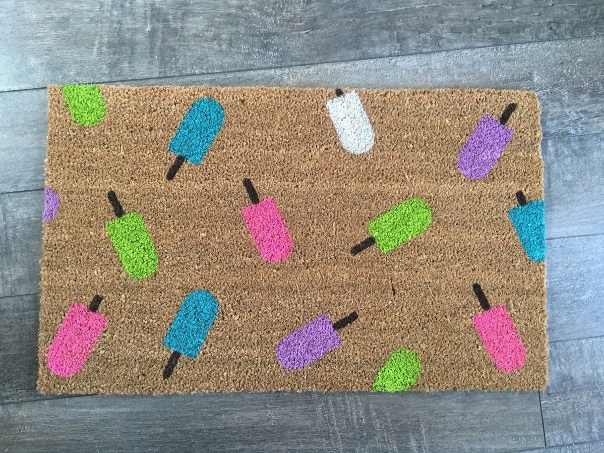 Summer Popsicle Doormat