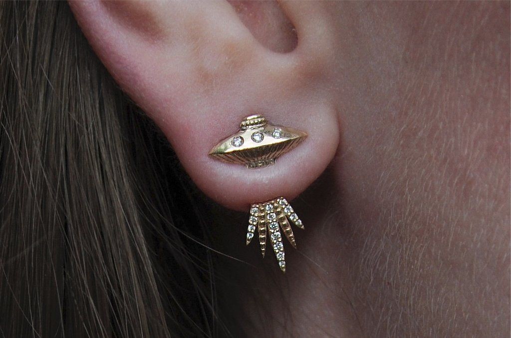Tender Abduction UFO Earring
