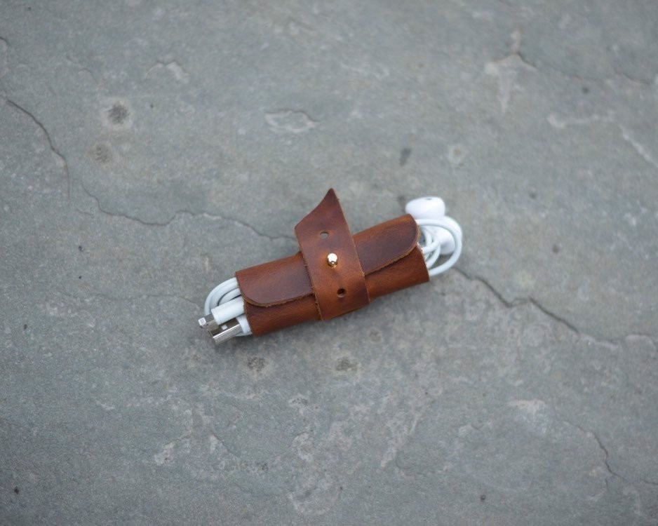 The Joint  Adjustable Leather Cord Holder Leather Cord Taco | Etsy