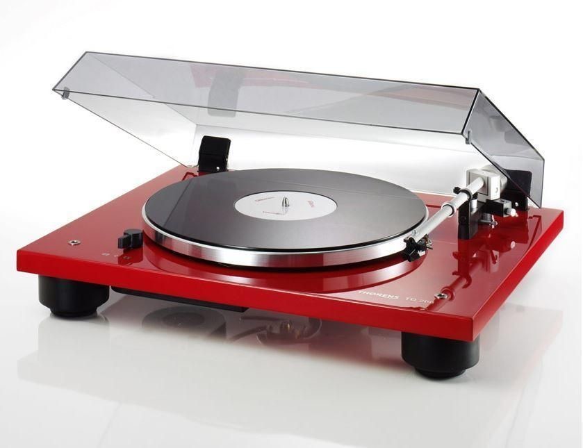 Thorens TD 206 Turntable (Glossy Red)