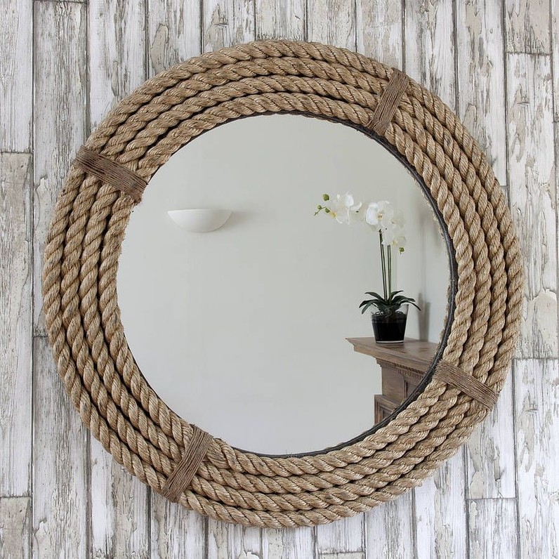 Twisted Rope Round Mirror