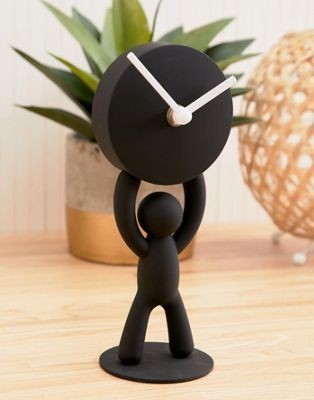 Umbra black buddy desk clock at asos.com