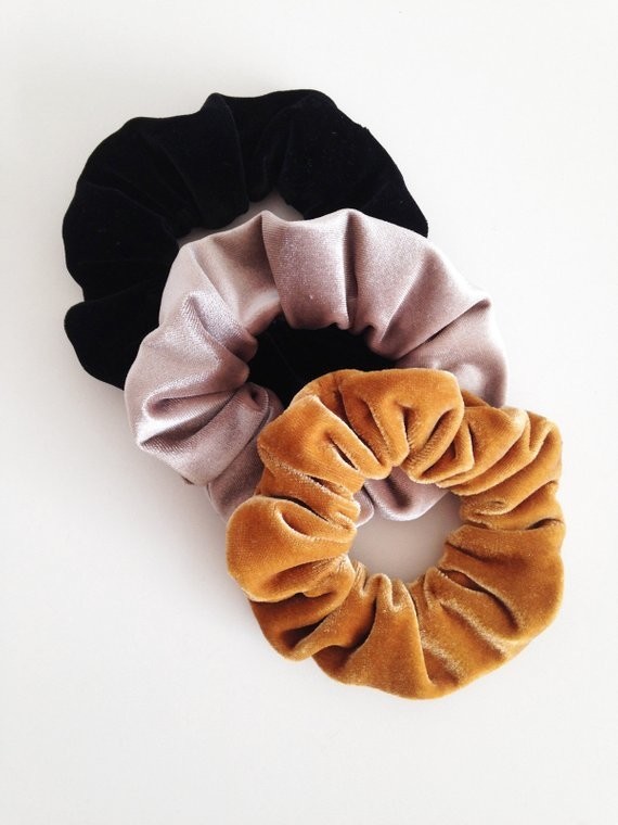 velvet scrunchie pack
