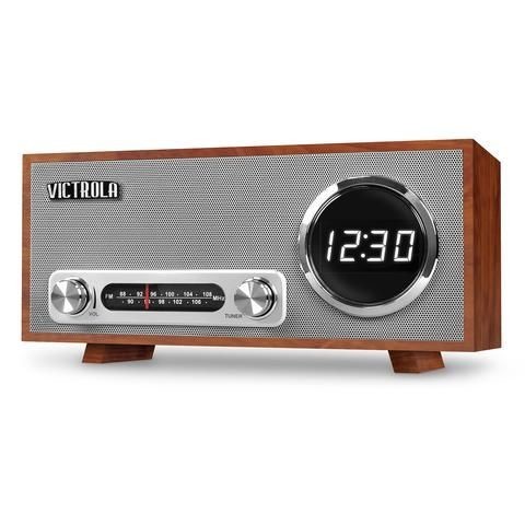 Victrola Bluetooth Digital Clock Stereo with FM Radio