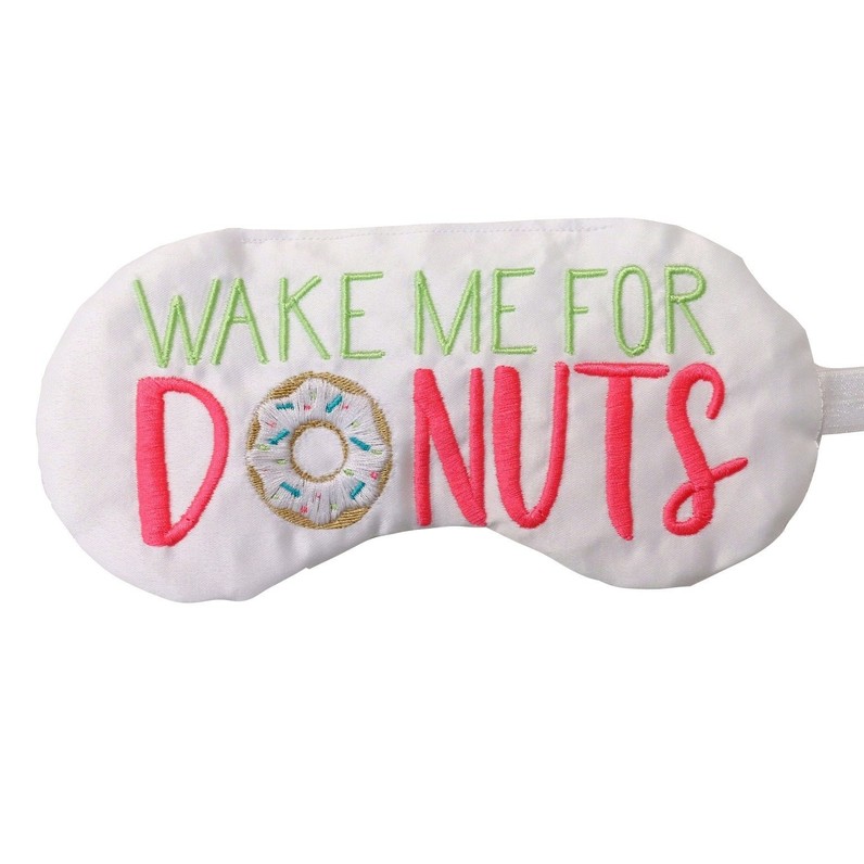 WAKE ME FOR DONUTS SLEEP MASK