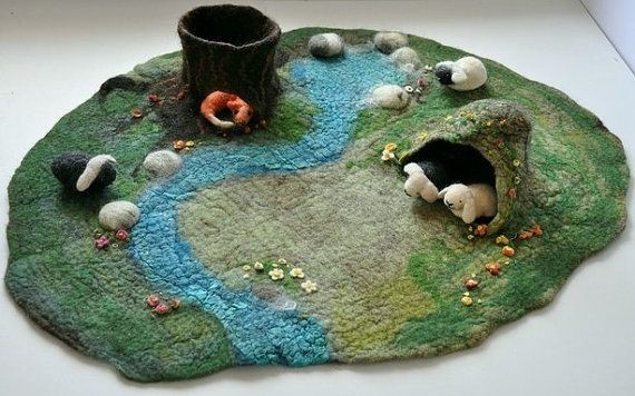Waldorf Felt Play Mat