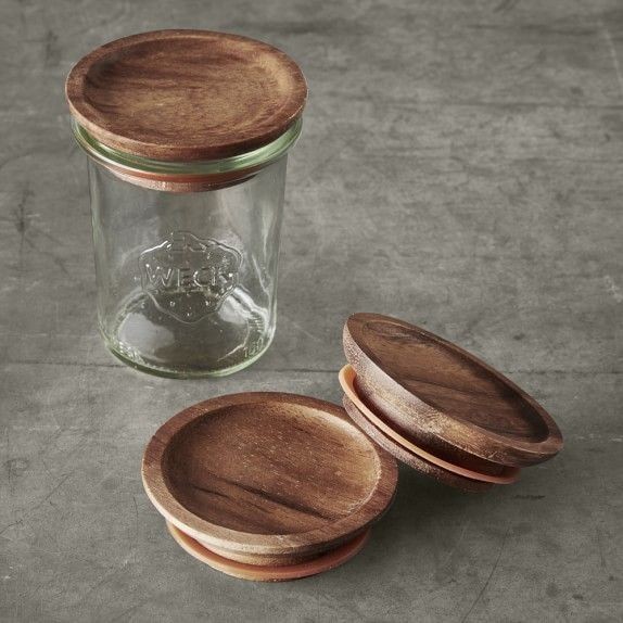 Weck Wood Lid, Set of 3