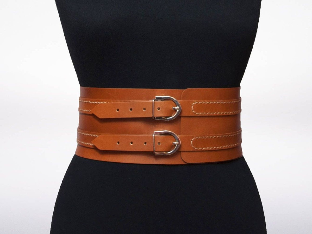 Wide Leather Belt