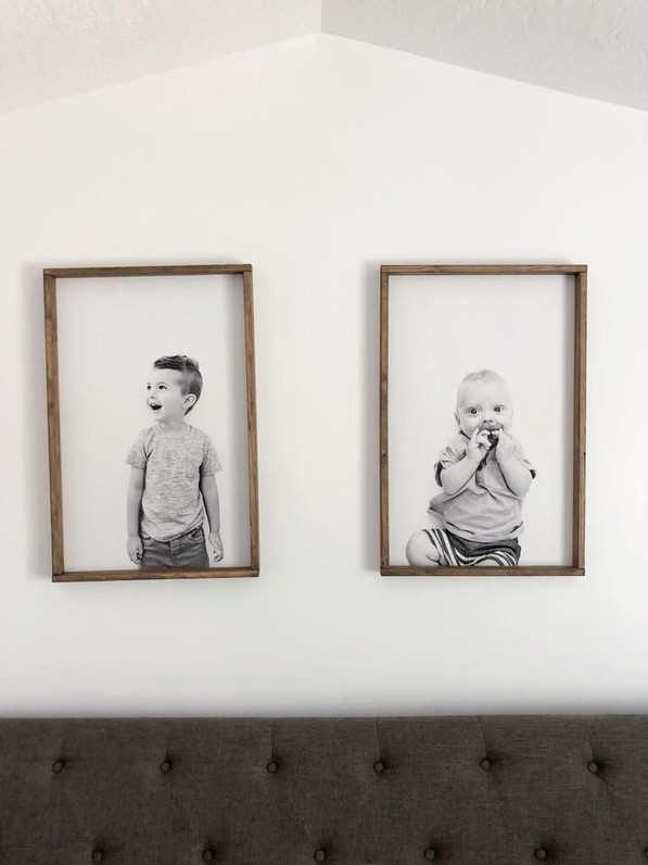 Wood Framed Photograph Sign