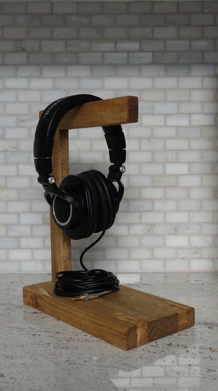 Wood Headphone Stand